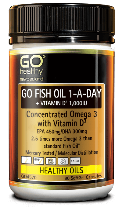 Go Healthy Fish Oil 1 A Day Vitamin D3 1 000iu